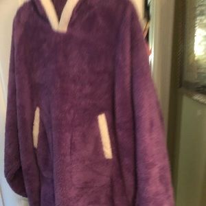 Fuzzy purple hoodie/jacket